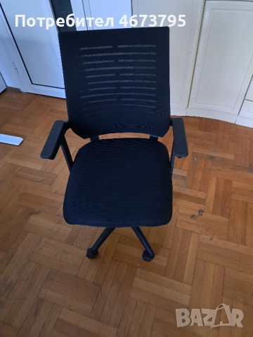 Офис стол на колелца с мрежа, снимка 2 - Столове за офис - 52818443