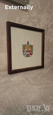 Гоблен „Богинята майка с две птици“, снимка 2 - Гоблени - 53088524