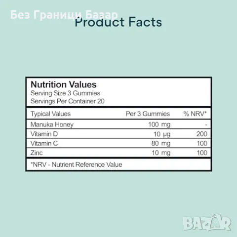 Нови Желирани витамини с манука мед – подкрепа за имунитет и храносмилане, снимка 4 - Други - 49461466