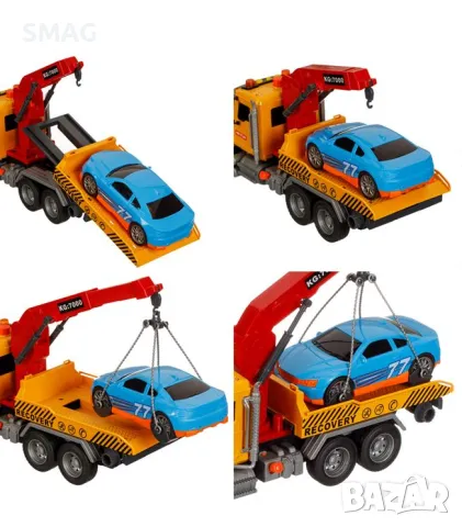 Автокран със светлини и звуци и превозно средство S_1219123, снимка 2 - Коли, камиони, мотори, писти - 47905092