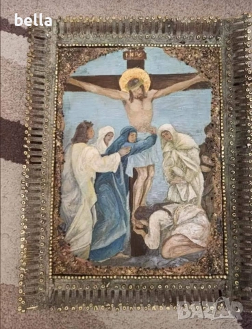 Произведение на Ставри Калинов ,масивна бронзова рамка., снимка 2 - Антикварни и старинни предмети - 53338027