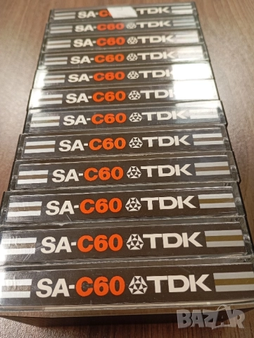 Лот от 12 бр TDK SA-C60 хромни аудиокасети с Албуми и хитове от 80те години