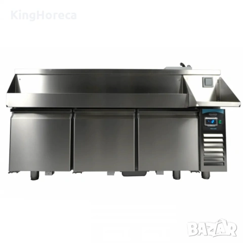 Хладилен плот - три врати, 280 литра, снимка 10 - Обзавеждане на кухня - 53229135