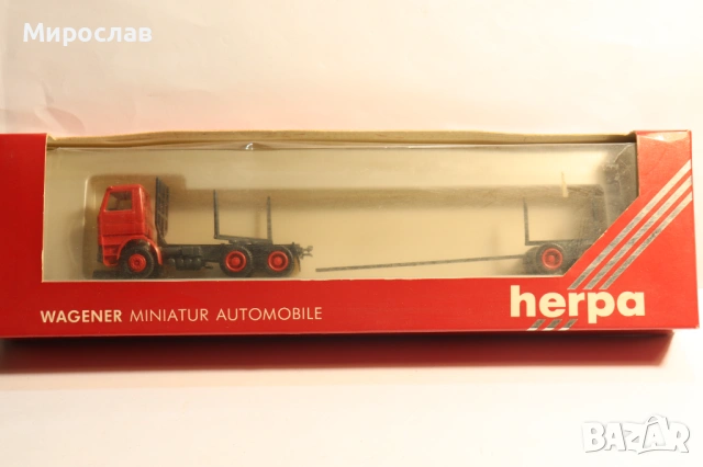 HERPA H0 1/87 SCANIA ДЪРВАРКА КАМИОН МОДЕЛ