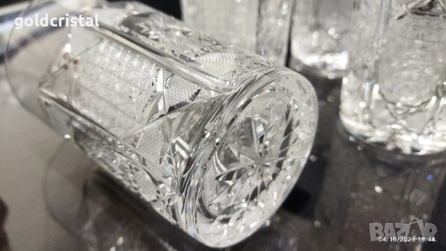 кристални чаши за вода , снимка 5 - Антикварни и старинни предмети - 52261910