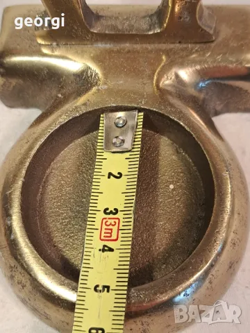 месингов коледен свещник еленче 6/3, снимка 5 - Декорация за дома - 49275355