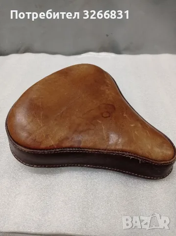 седалка мотоциклет Чопър естествена кожа , снимка 1