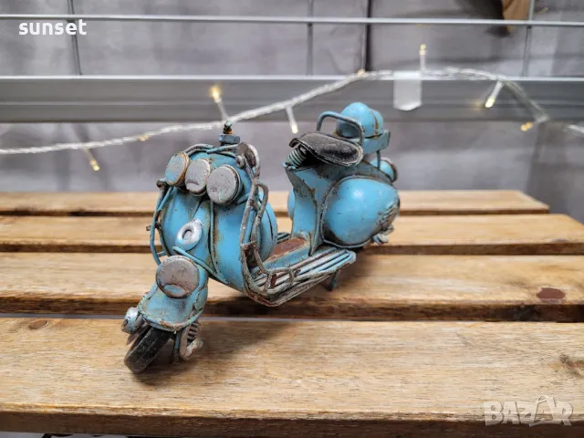 метално винтидж мини моторче, мотор- сувенир, снимка 6 - Антикварни и старинни предмети - 50358966