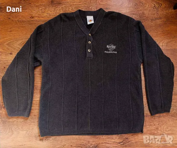 Vintage Hard Rock Cafe Philadelphia плетена блуза