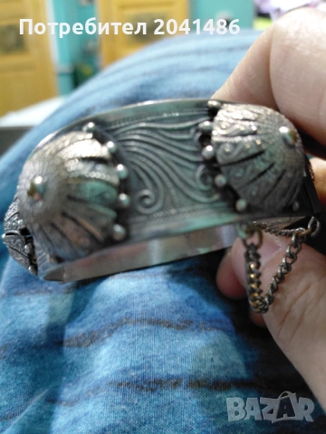 5 сребърни етнически гривни, снимка 7 - Гривни - 53219978