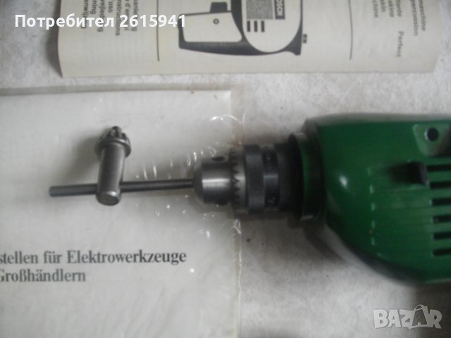 Нова Оригинална Швейцарска Бормашина-Дрелка-Bosch P120SB-280 Вата/2 скорости/Ниски Обороти-ОТЛИЧНА, снимка 6 - Бормашини - 41160977