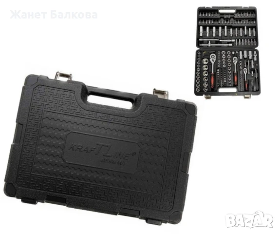 Куфар с инструменти Гедоре 172 части с 3 броя тресчотки, снимка 3 - Гедорета - 50693378