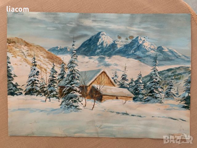 ИВАН БОТУШАРОВ акварел, снимка 5 - Картини - 33815999