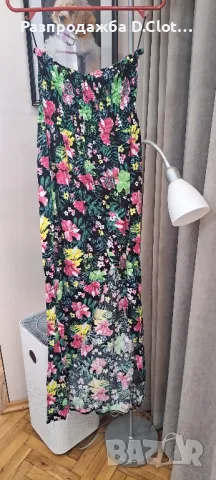 Дълга флорална рокля S/M , снимка 4 - Рокли - 30020911