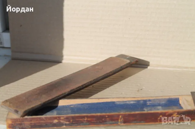 Кутия и точило за бръснач /дърво и гьон/, снимка 8 - Антикварни и старинни предмети - 49483252