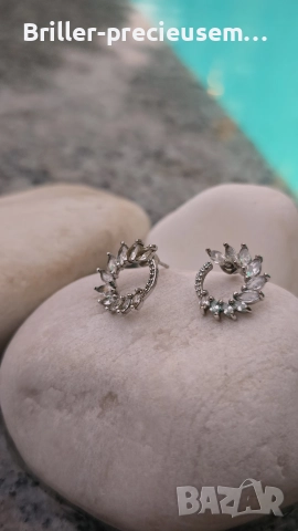 Сребристи обеци 