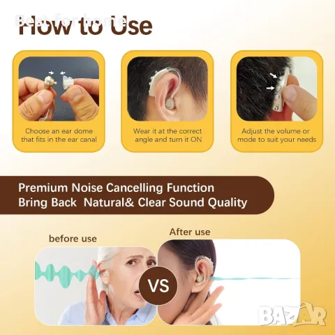 Слухови апарати Delmicure VHP1710- акумулаторни комплект от 2 бр., снимка 7 - Слухови апарати - 48687346