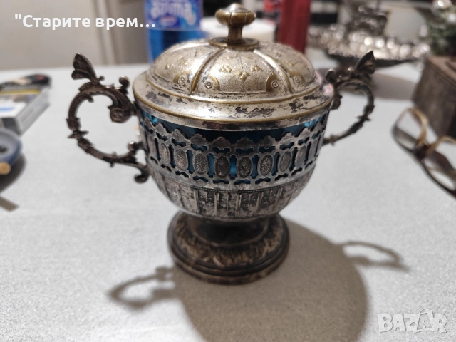 Антикварна Захарница / Бонбониера WMF, снимка 12 - Антикварни и старинни предмети - 52347514