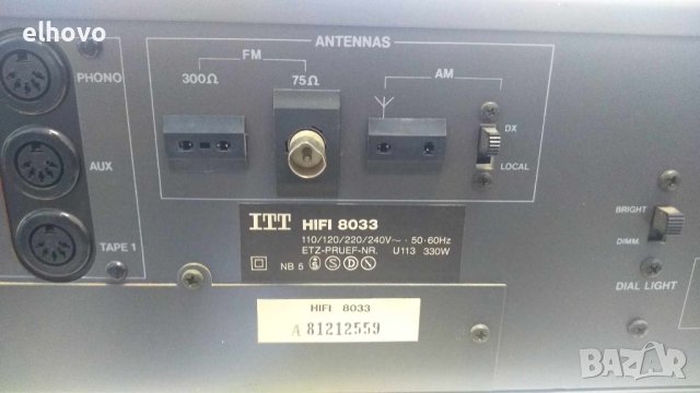 IТT HIFI 8033 TUNER/AMPLIFER, снимка 11 - Ресийвъри, усилватели, смесителни пултове - 41654059