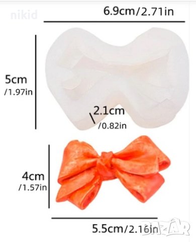 Едра Пандела Панделка силиконов молд форма фондан шоколад гипс декор, снимка 2 - Форми - 42330598