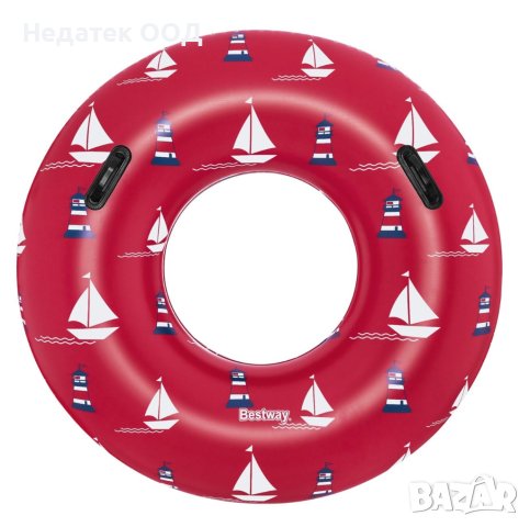 Надуваем пояс  Bestway, Морски мотиви, 119 см, Червен, снимка 3 - Водни спортове - 40759138