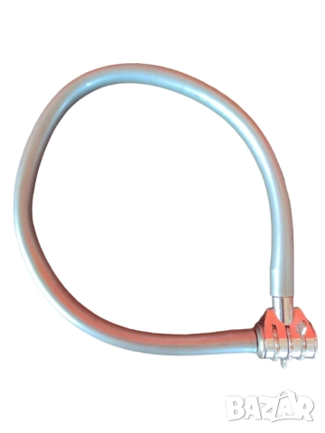 Катинар за велосипед с код, 45 см, Сив