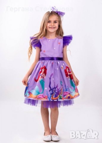 Отново налична рокля Ариел  -4г.5г.6г:7г.8г, снимка 2 - Детски рокли и поли - 39716012