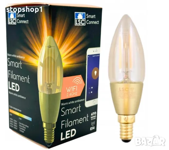 LSC Smart LED E14 4.9W 470 лумена 1800k-2700k 