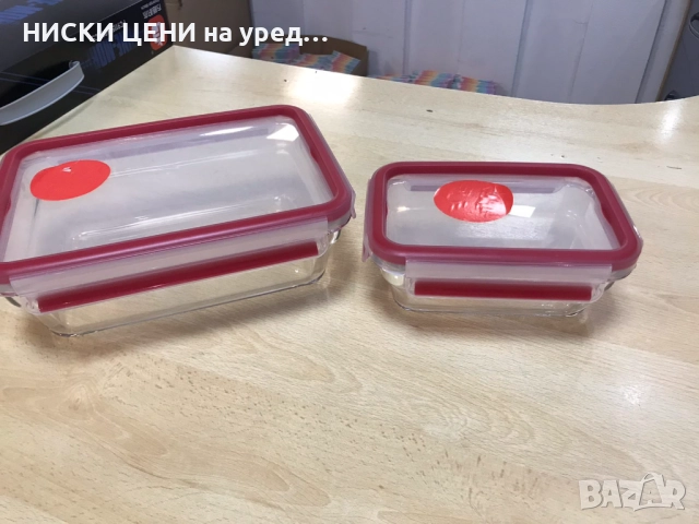 2бр стъклени кутии 