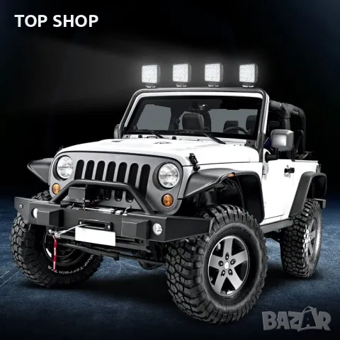 Допълнителни светлини за автомобил VINGO® 3 W Led Offroad лампа хладно бяло 6500 K 4320LM, снимка 2 - Аксесоари и консумативи - 48638506