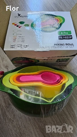 Luigi Ferrero мерителни лъжички и купи за смесване, снимка 3 - Прибори за хранене, готвене и сервиране - 50671961