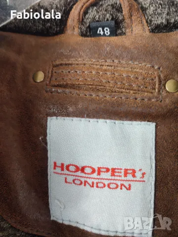 Hooper's London leather coat EU 48, снимка 2 - Якета - 47652186