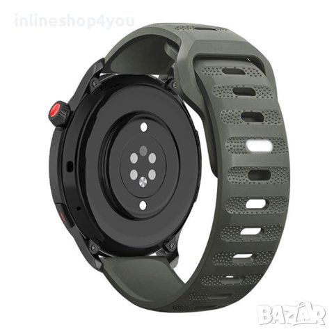 Силиконова Каишка за Huawei Watch GT2 GT3 Xiaomi Amazfit GTR 22mm, снимка 3 - Смарт гривни - 41762506