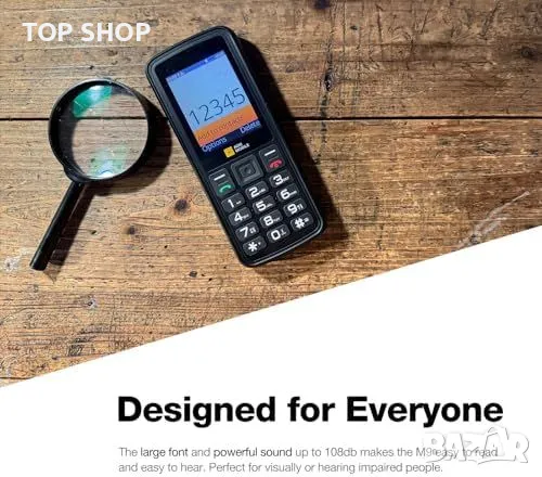 Нов GM M9 Устойчив Телефон за Възрастни - IP68, Големи Бутони, снимка 3 - Motorola - 49203173