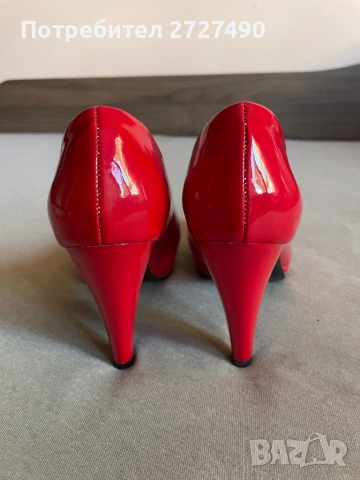 Червени обувки, снимка 2 - Дамски елегантни обувки - 53618451