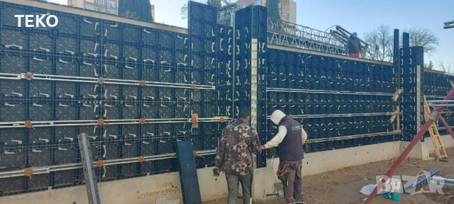 Пластмасов кофраж ТЕКО за бетонови стени, колони, шайби, снимка 3 - Строителни материали - 53782298