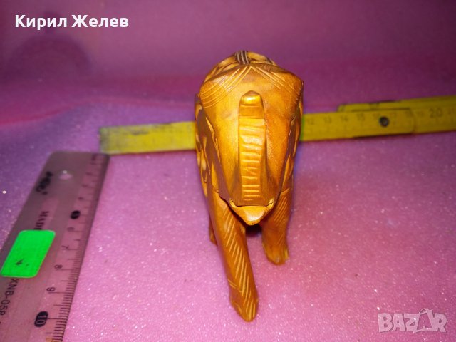 ДЪРВЕНО СЛОНЧЕ ФИНА ДЪРВОРЕЗБА МАЙСТОРСКА АЖУРНА РЪЧНА ИЗРАБОТКА ЧАЕНО ДЪРВО АЗИЯ 26567, снимка 7 - Статуетки - 44313910