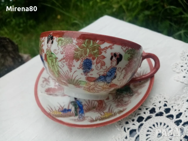 Японски троен сет за чай , снимка 6 - Чаши - 50621239