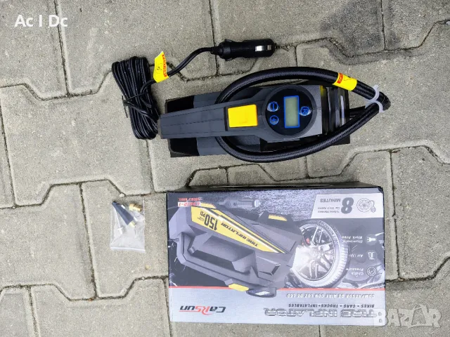 Портативен автомобилен компресор 12V, снимка 3 - Аксесоари и консумативи - 50048762