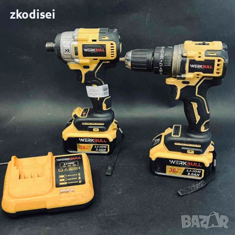 Комплект 2бр. винтоверт WERKBULL - CORDLESS DRILL