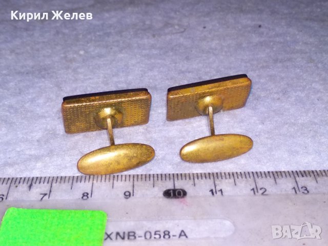 СТАРИННИ БРОНЗОВИ РЕТРО АРТ БУТОНЕЛИ КОПЧЕТА за РЪКАВЕЛИ с ШЛИФОВАН ЧЕРЕН ОНИКС 38455, снимка 11 - Антикварни и старинни предмети - 41389402