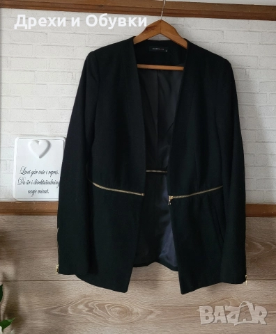 Черно сако блейзър вълна , снимка 4 - Сака - 52710049