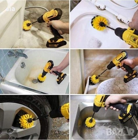 Комплект четки,филцове и гъби за почистване - 22 бр., снимка 2 - Аксесоари и консумативи - 34378549