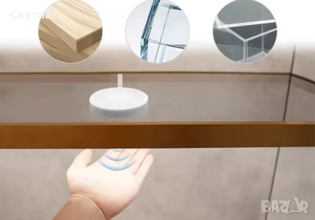 Сензорни 1.Димер,с докосване,индукционен превключвател,LED,2бр, 2.Комплекта стенен аплик с 2 лампи,с, снимка 2 - Лед осветление - 47487801