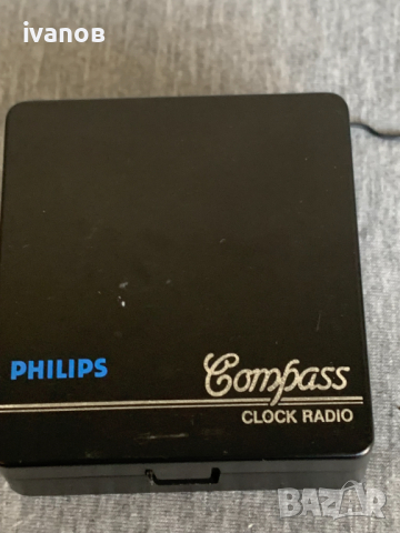радиочасовник philips compass cloc radio, снимка 3 - Радиокасетофони, транзистори - 44926443