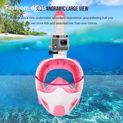 Нова Маска за гмуркане със странична система за дишане 180 ° изглед, снимка 2 - Водни спортове - 41757912