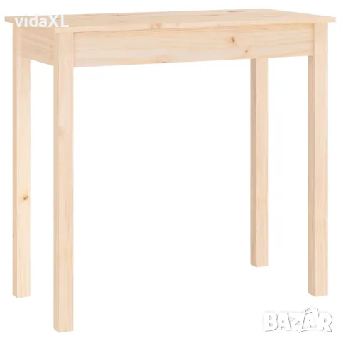 vidaXL Конзолна маса 80x40x75 см борово дърво масив