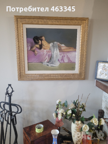 Kартина "Замисленост" на Доминго Алварес Гомес, снимка 2 - Картини - 44931530