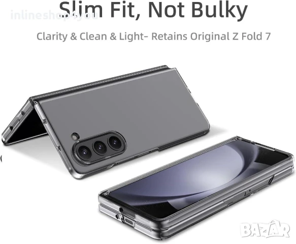 Прозрачен Кейс за Samsung Galaxy Z Fold7 от две части, снимка 2 - Калъфи, кейсове - 51239892