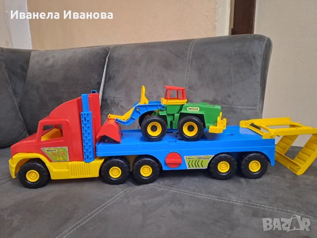 Детска голям камион влекач Wader